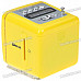 Stylish Portable MP3 Music Speaker with FM Radio/SD Slot/USB Host/Multi-Color LED - Yellow