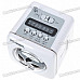 Stylish Portable MP3 Music Speaker with FM Radio/SD Slot/USB Host/Multi-Color LED - White