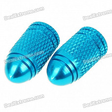 Aluminum Alloy Bike Tire Valve Caps - Color Assorted (2-Pack)