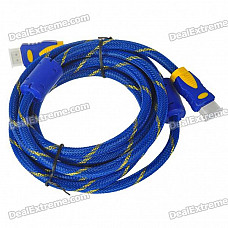 Gold Plated 1080P V1.4 HDMI Male to Male Shielded Connection Cable (2.8M-Length)