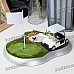 Unique Golf Style Cigarette Holder with Lighter + Ashtray Set