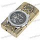 Stylish Windproof Butane Lighter with Flashing Watch & Night Light Pointer - Random Color (1*377)