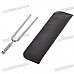 Fom A-440HZ Aluminum Alloy Tuning Fork with Leather Pouch