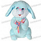 Funny Cute Singing Rabbit with Flapping Ears Shaking Plush Doll Toy - Color Assorted (4xAA)