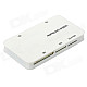 All-in-One USB 2.0 MS/M2/MicroSD/SD/XD Card Reader - White