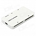 All-in-One USB 2.0 MS/M2/MicroSD/SD/XD Card Reader - White