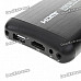 Compact HD 1080P 2.5" SATA HDD Media Player with HDMI/USB Host/SD/AV-Out/COAX - Black