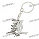 Death Note Stainless Steel Double L Style Keychain - Silver