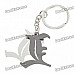 Death Note Stainless Steel Double L Style Keychain - Silver