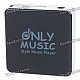 Stylish Mini USB Rechargeable MP3 Player - Black (Support 8GB TF Card)