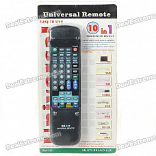 Universal Remote Control for TV/VCR/SAT/CABLE/VCD/DVD/LD.CD/AMP (2*AA)