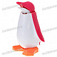 Lovely Dancing Penguin Money Coin Bank - Peach + White (4 x AAA)