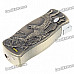 Eagle Pattern Butane Jet Torch Lighter with Folding Knife