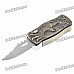 Eagle Pattern Butane Jet Torch Lighter with Folding Knife