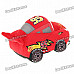 Cars Figure Soft Plush Toy with Suction Cup - Red