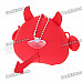 Mini Devil Figure Toy with Suction Cups - Black + Red (Pair)