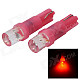 High Powered LED Vehicle Signal Lights 2-Pack (12V T5 Red)