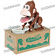 Robotic Chimps Money Coin Bank - Coffee (2 x AA)