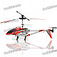 Rechargeable Wireless 3.5-CH Control Mini IR Helicopter Set - Silver + Orange