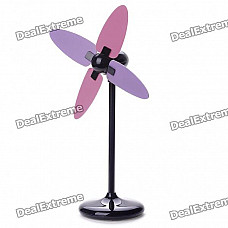 USB/3xAAA Powered 4-Blade Cooling Desk Fan - Black