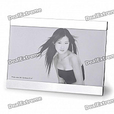 Fashion Simple Glass + Metal Photo Frame (For 18 x 13cm Photo)