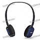 Genuine Rapoo H1080 2.4GHz Wireless Headphone with Microphone & USB Receiver - Black + Blue