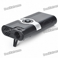 Portable Ultra-Mini Home/Office Cinema Multimedia Player LCoS Projector with AV/SD Card Slot