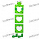 Cute Frog 3-Picture Wooden Hanging Photo Frame - Green (8*7cm)