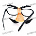 Funny Wind-Up Moving Eyebrows and Mustache Glasses