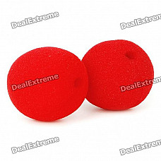 Red Sponge Clown Nose (2-Pack)