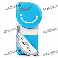 USB/4xAA Powered Mini Handy Cooler Air Conditioner - Blue + White