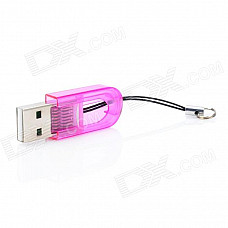 World Smallest Transflash TF / MicroSD USB 2.0 Card Reader Keychain