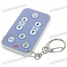 2-in-1 Mini Flashlight and Universal TV Remote Controller Keychain