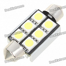 39mm 2.5W 6-SMD LED 200-250LM White Reading/License Plate/Dome Lamp Light Bulb (12V)