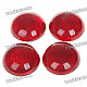 Safety Ball Shaped Reflective Warning Sticker for Vehicles - Red
