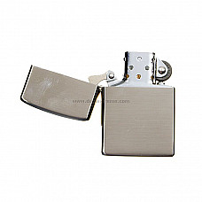 Metallic Oil Lighter with Matted Grey Color Design