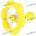 Flower Style USB/3xAAA Power Supply Cooling Fan + White 8-LED Light Lamp