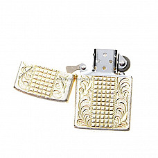 Metallic Oil Lighter with Golden Fifth Street Design