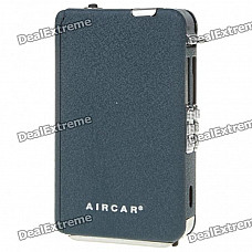 Automatic Ejection Metal Frosted Cigarette Case with Windproof Butane Jet Torch Lighter (Holds 10)