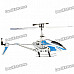 S105G Rechargeable 3-CH R/C Helicopter w/ Gyroscope - White + Blue (IR Remote/6 x AA)