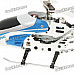 S105G Rechargeable 3-CH R/C Helicopter w/ Gyroscope - White + Blue (IR Remote/6 x AA)