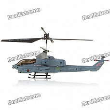 S108G Rechargeable 3-CH R/C Helicopter w/ Gyroscope - Black + Grey (IR Remote/6 x AA)