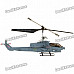 S108G Rechargeable 3-CH R/C Helicopter w/ Gyroscope - Black + Grey (IR Remote/6 x AA)