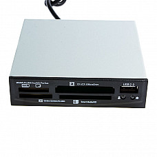 3.5-inch PC Front Bay Internal Card Reader and USB Hub