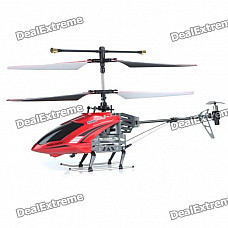 Rechargeable 4-CH R/C Helicopter w/ Gyroscope - Red + Black (IR Remote/6 x AA)