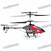 Rechargeable 4-CH R/C Helicopter w/ Gyroscope - Red + Black (IR Remote/6 x AA)