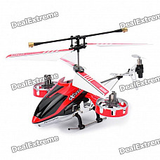 Rechargeable 4-CH R/C Helicopter w/ Gyroscope - Red + Black (IR Remote/6 x AA)