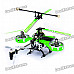 Rechargeable 4-CH R/C Helicopter w/ Gyroscope - Green + Black (IR Remote/6 x AA)