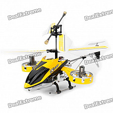 Rechargeable 4-CH R/C Helicopter w/ Gyroscope - Yellow + Black (IR Remote/6 x AA)