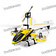 Rechargeable 4-CH R/C Helicopter w/ Gyroscope - Yellow + Black (IR Remote/6 x AA)